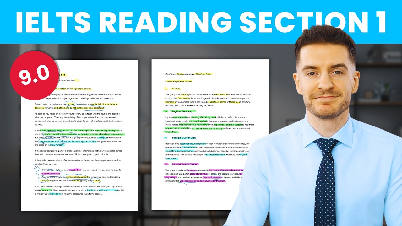 IELTS General Training Reading Section 1 Practice (Step-by-Step)