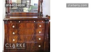 Empire Mahogany Bed Set | Empire  Bed Set | Empire Furniture | Clarke Auction Gallery