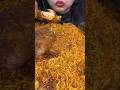 ASMR eating: spicy mutton biryani, chicken curry, momos, tanduri momos #shorts #asmr #mukbang