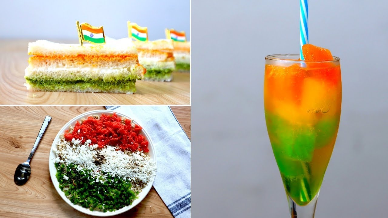 Tiranga Recipes Without Artificial Color - Republic Day / Independence Day Recipe by TastedRecipes | Tasted Recipes