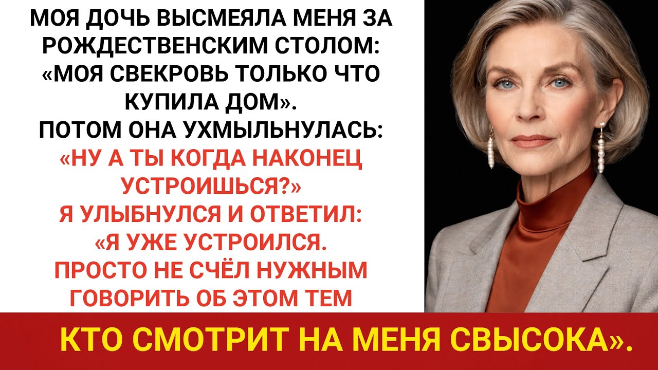 «Дочь унизила меня на Рождество: “Свекровь купила дом — а ты когда повзрослеешь?”