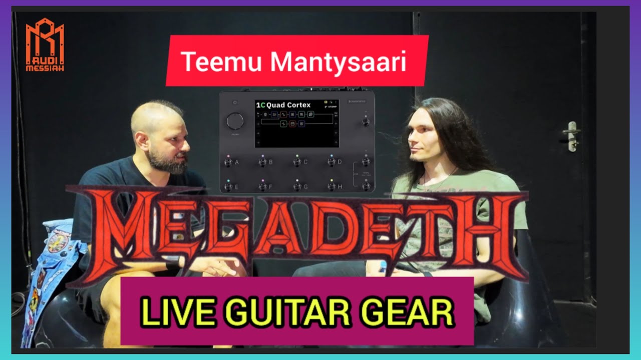 Megadeth Live Gear w/ Teemu Mantysaari - Hellfest interview