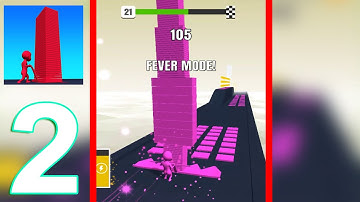 Stack Colors Gameplay Walkthrough Part 2 Level 15-22 (IOS/Android)