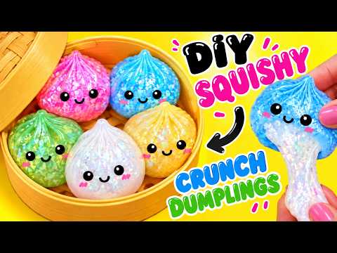 How to Make DIY Dumpling Crunch Squishy Step By Step Tutorial! Crafts for Kids