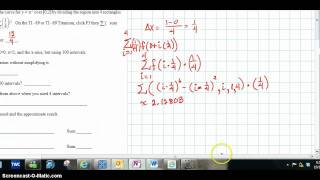 Riemann Sum Lab 1
