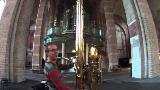 J'Elle Stainer subcontrabass sax vs Holtgräve organ