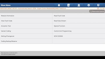 LAUNCH X431 PAD VII Program Benz E200 CGI 2010 ECM and Code SCN- launchx431.fr