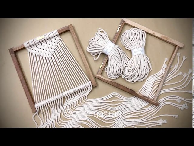 DIY Macrame Wall Art Wood Frames