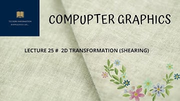 LECTURE 25 # 2D TRANSFORMATION SHEARING