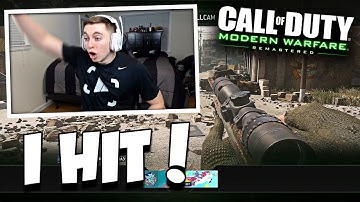 I HIT MY FIRST GOOD TRICKSHOT ON MWR! (Modern Warfare Remastered Trickshotting)
