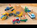 JCB 5CX Fully Loading Sand Volvo Truck Swaraj Tractor Tipper Pickup Truck | Jcb Ki Khudai | ZR Toys