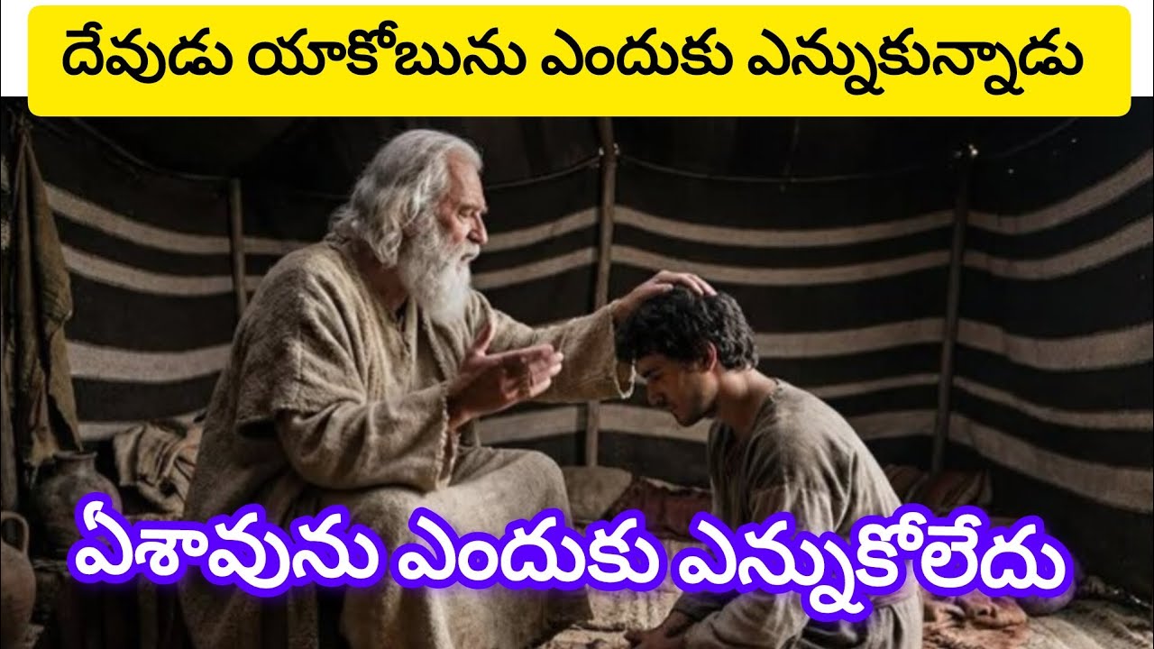 దేవుడు యాకోబునీ ఎందుకు ఎన్నుకున్నాడు,ఏశావుని ఎందుకు ఎన్నుకోలేదు 🤔//#teluguchristianmessages #amen