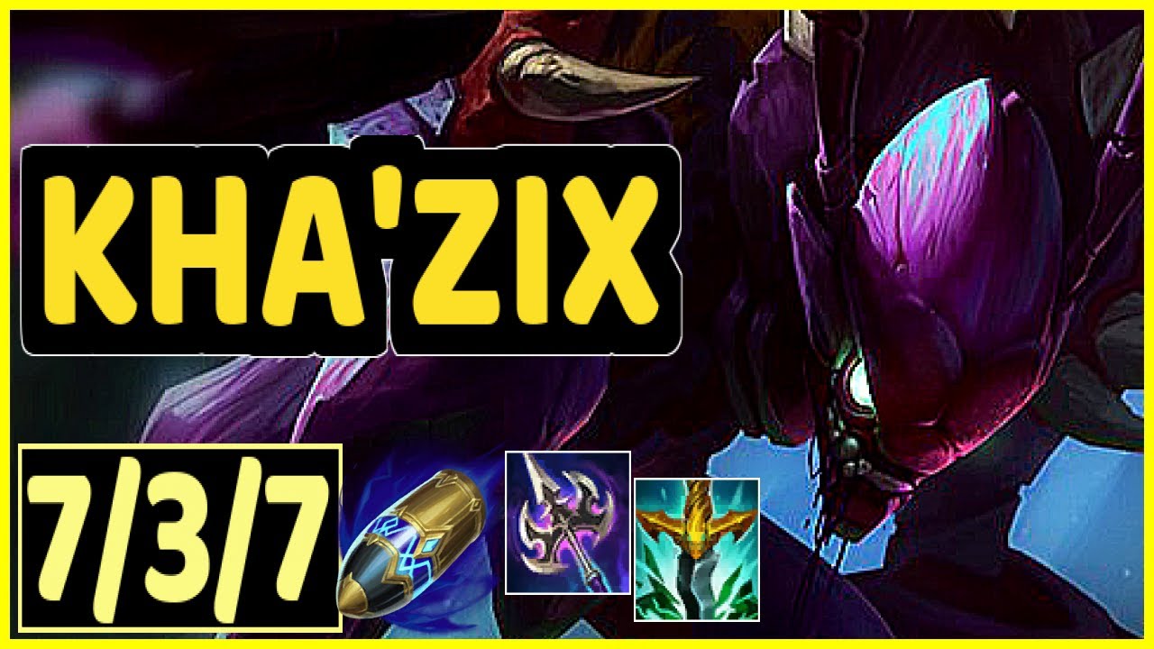 KHA'ZIX VS ZAC - 7/3/7 KDA JUNGLE GAMEPLAY DIAMOND IV
