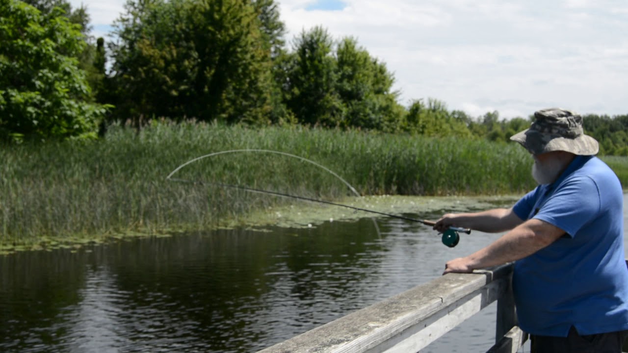 Fishing for stress relief and as a meditation.