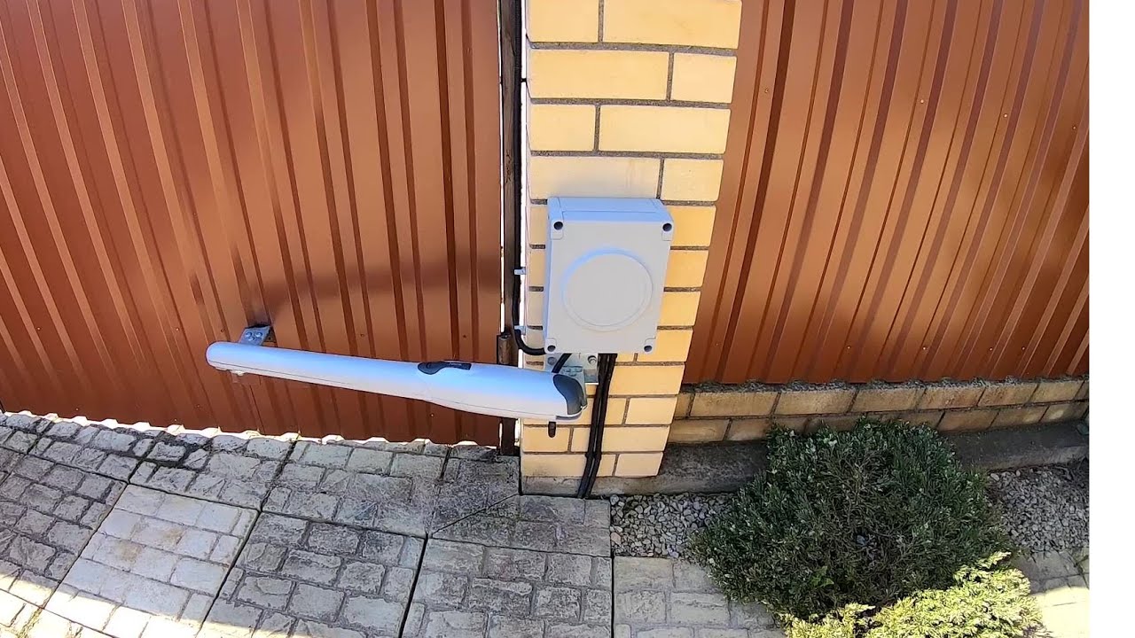 Home Gate 200DC доработка и установка автоматики для распашных ворот.