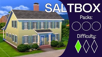 How To Build a SALTBOX COLONIAL Like a Nerd - Base Game In-Depth Sims 4 Building Tutorial