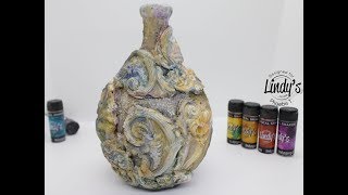 Mixed Media Relics Earthenware step by step tutorial by Phoebe Tonsoaki