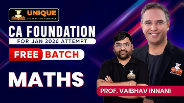 CA FOUNDATION | TD 2 | PROF. VAIBHAV INNANI