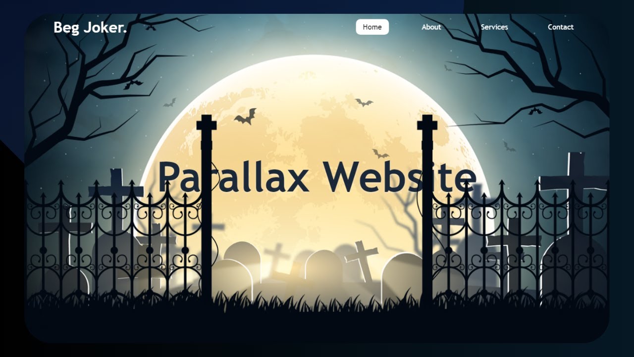 CSS Parallax Scrolling Website | How to Make Website using HTML CSS and ...