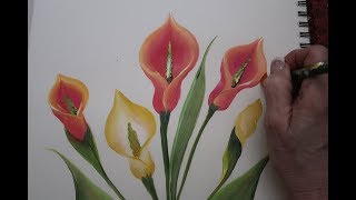 Learn to Paint  How to Paint a Lilly! (2018) I Donna Dewberry