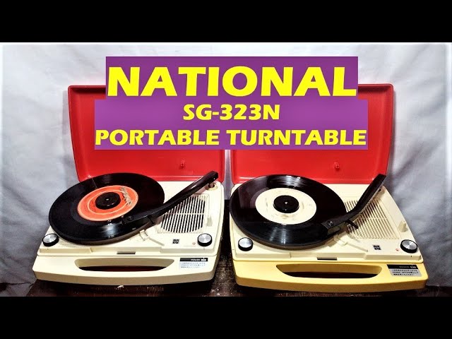 National SG-323N Portable Turntable - YouTube