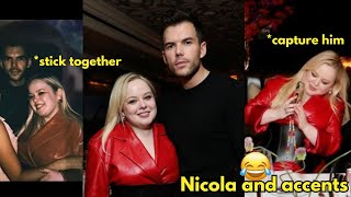 Nicola Coughlan and Luke Newton at “Chaos Dinner” but look how cute Nicola in Kardashian accent🤣