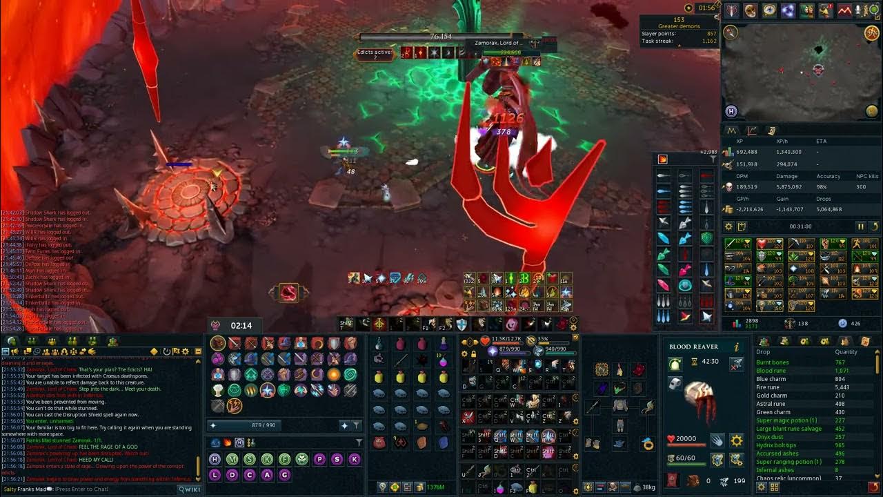 [RS3] Zamorak Solo 50 Enrage, 603, Wand camp YouTube