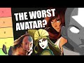 Tier Ranking the Avatars Worst to Best
