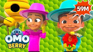 Busy Bee Song + More OmoBerry Learning Songs  | Save The Bees Song & Science Songs For Kids screenshot 3