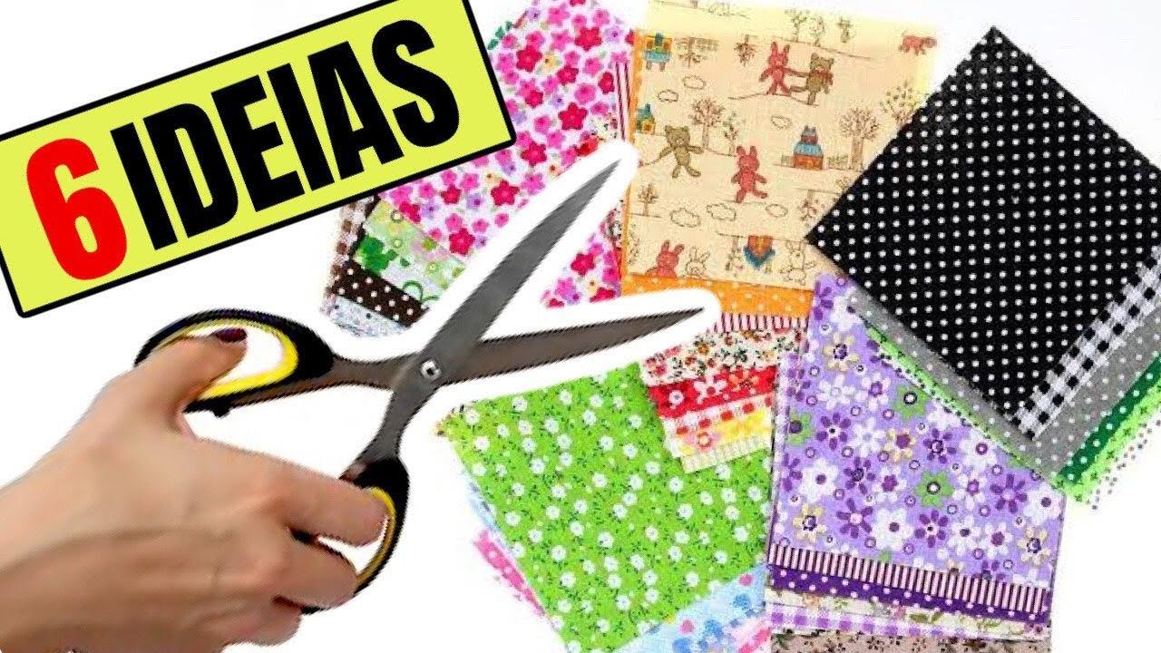 Retalhos de Tecidos - 6 Ideias Incríveis para Você Fazer