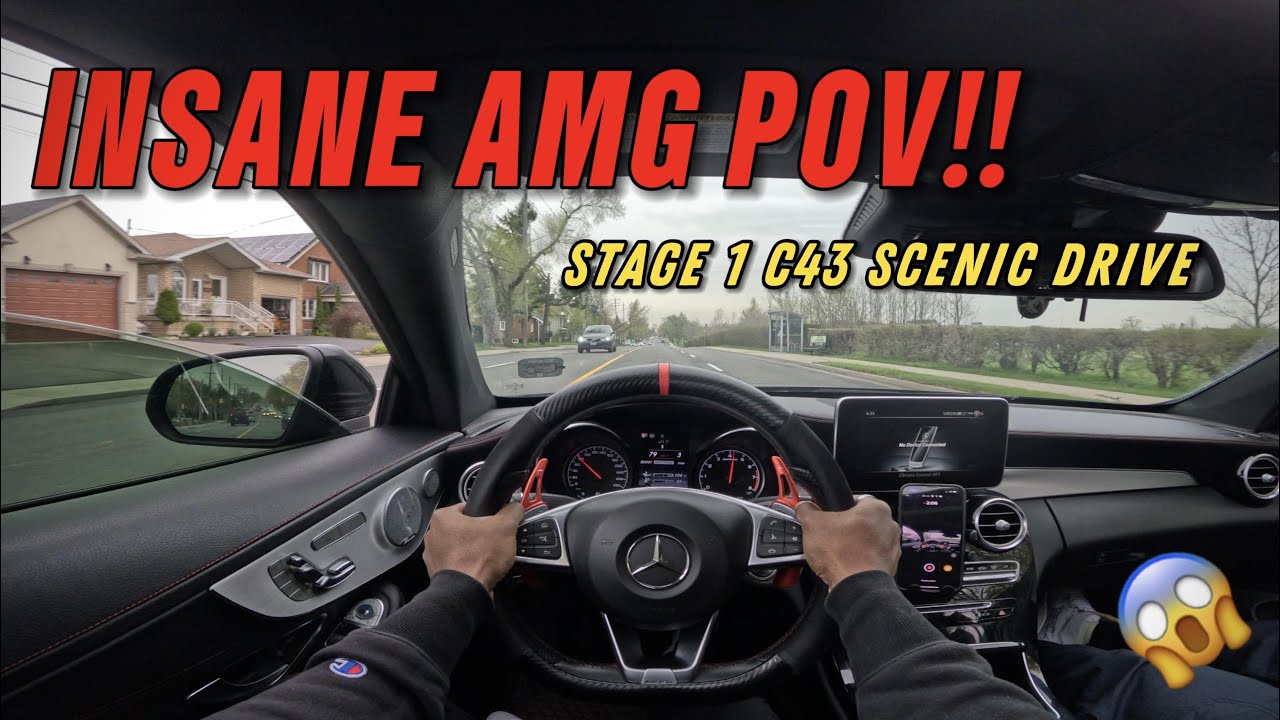 Twin Turbo AMG RIPS Through Scenic Streets — Stage 1 C43 POV