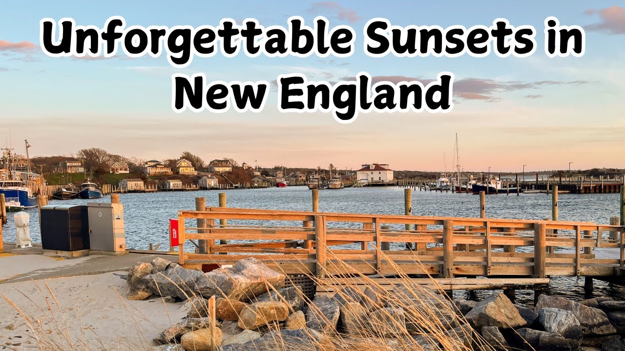 🌅 Magical New England Coastal Island Sunsets Over Massachusetts Shores ⛵️
