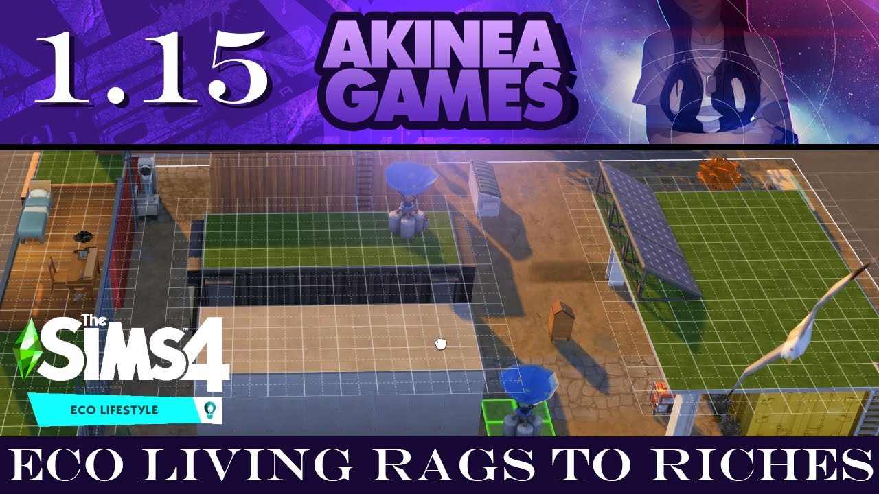 BUILDING THE COMMON ROOM AREAS INCLUDING KITCHEN ~ Eco Lifestyle Rag to Riches Challenge ~ Sims 4