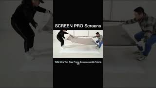 Immersive Assembly Tutorial 7MM Fixed Frame Projection Screen 1 #instalove  #installation #lasertv