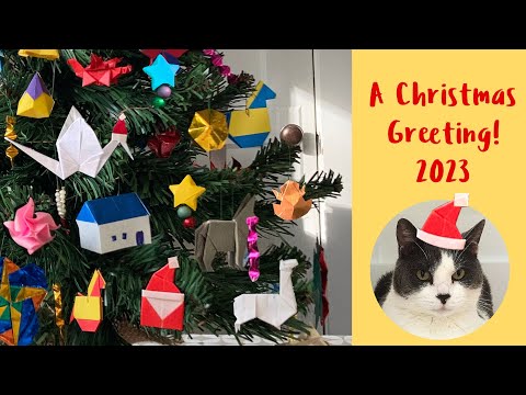 A Christmas Greeting -Watch the naughty kitty at the end!