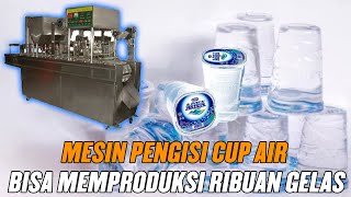MESIN CUP SEALER OTOMATIS SKALA BESAR BISA PRODUKSI RIBUAN GELAS |  GD-SERIES 4 LINE