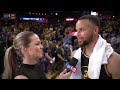 Stephen Curry talks after Golden State Warriors dominate Dallas Mavericks 112-87