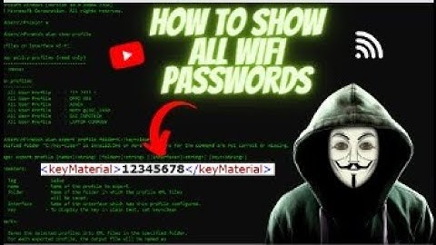 CMD : Show All wifi passwords with simple Commands | like hacker