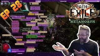 E28 - Path of Exile Metamorph - 3.9 Necromancer Vaal Summon Skeletons - Mega Loot Tane's Laboratory!
