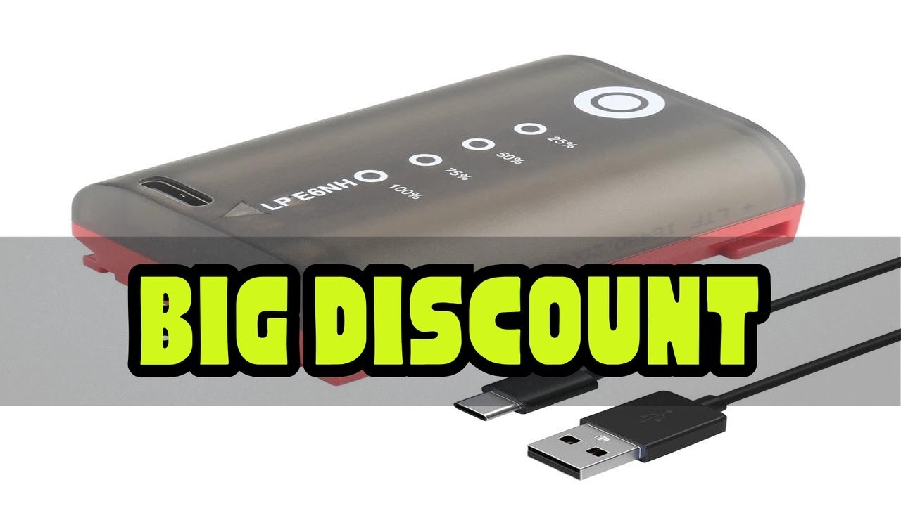 LP-E6NH LPE6NH Replacement Battery for Canon EOS R R5 R6 5DS 6D 7D 60D 70D 80D 90D