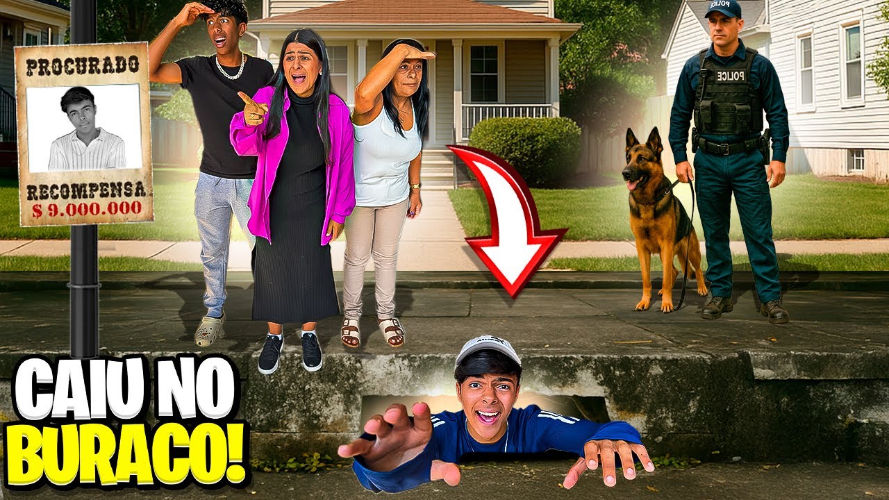 ESTEVÃO CAIU NO BURACO E DESAPARECEU! COMO VAMOS ACHÁ-LO ?😱