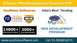Advance Web Development Course Training In Php With Live Project By Hindi English