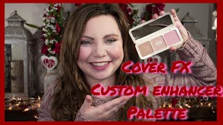 COVER FX CUSTOM ENHANCER PALETTE REVIEW, REAL TIME USE, AND SWATCHES!