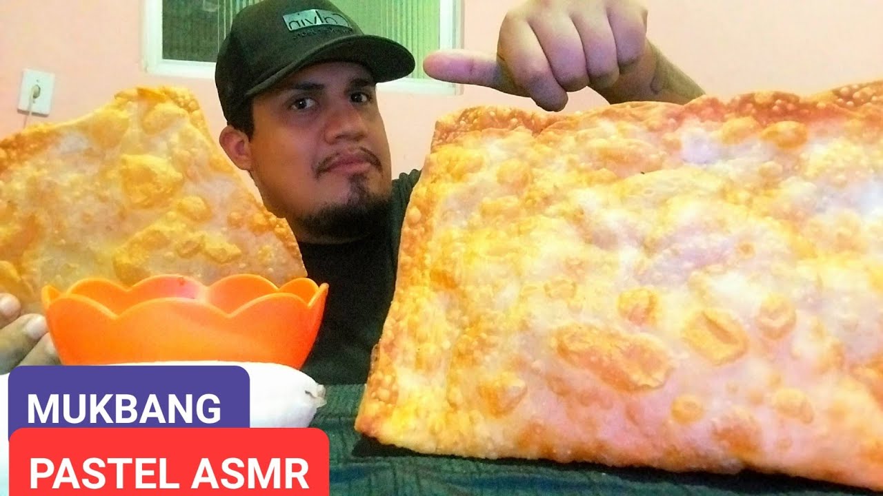 ASMR COMIDA PASTEL DE FRANGO COM QUEIJO 🧀 E BACON 🥓