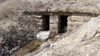 Look Inside a Stone Culvert Built in 1857 for the Ohio & Mississippi Railroad, Tunnelton, Indiana