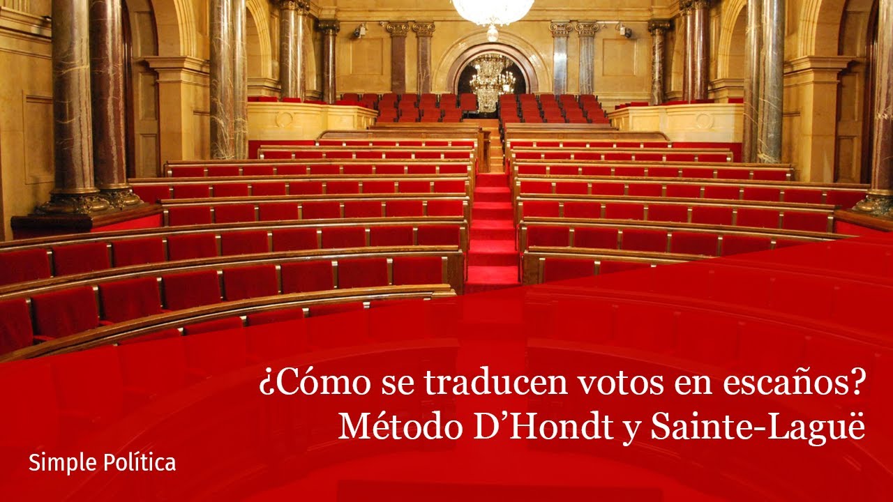 ¿Cómo se traducen los votos en escaños? El método D'Hondt y el método