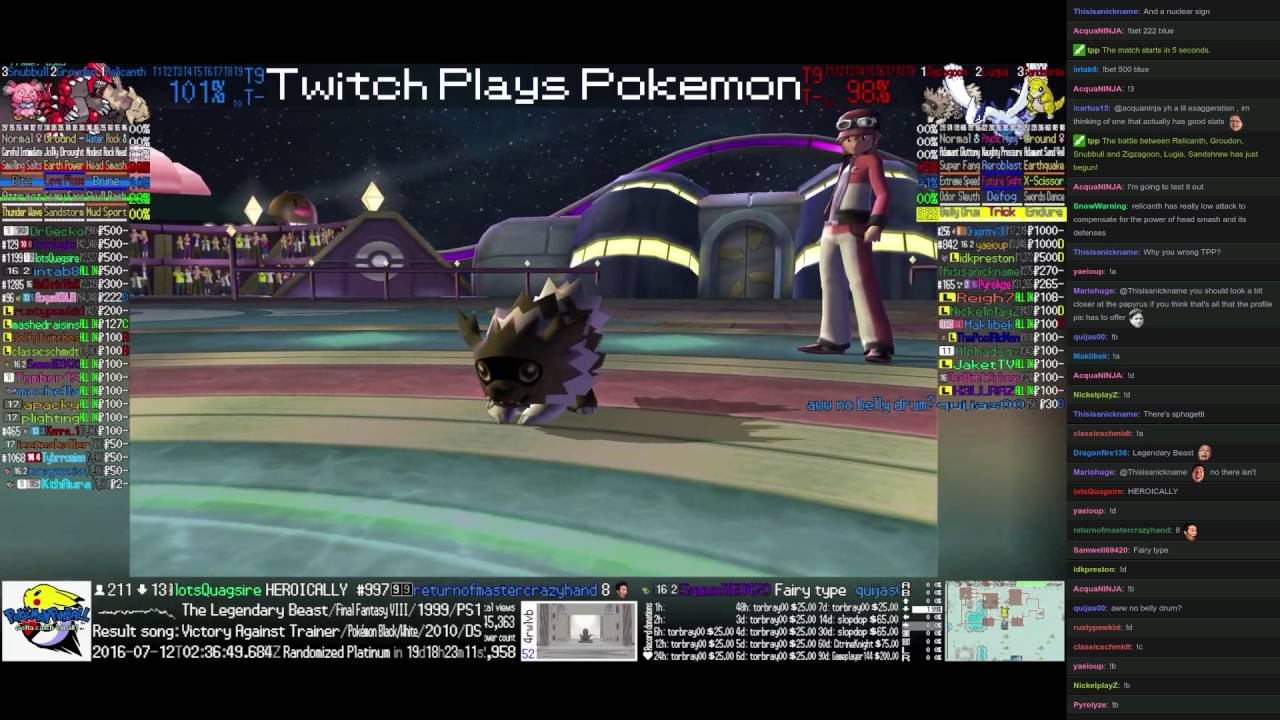 Twitch Plays Pokémon Battle Revolution - Match 