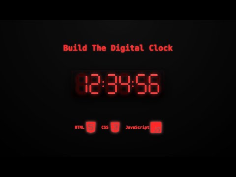Create a Real-Time Digital Clock HTML CSS JS Tutorial