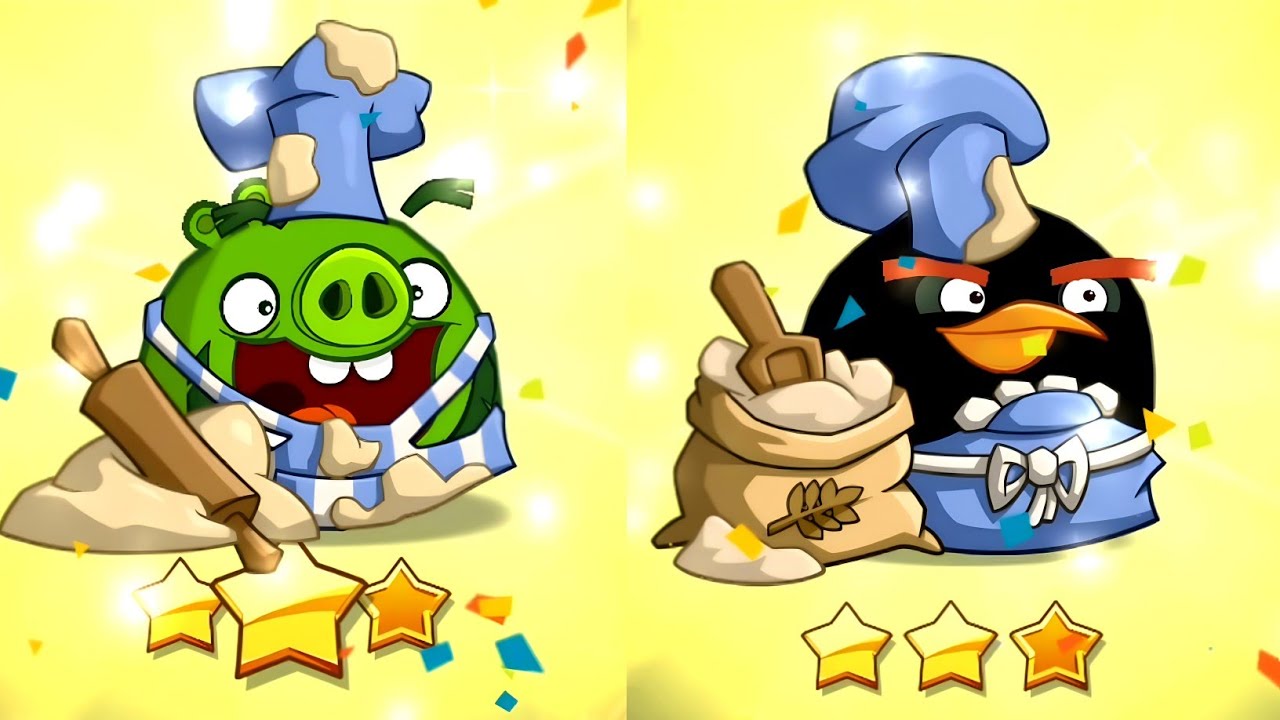 Набор шляпы «Пекарня» из Angry Birds 2 🪶🧁🥯🥪 - День 3 - Уровень 2 пройден 🥳