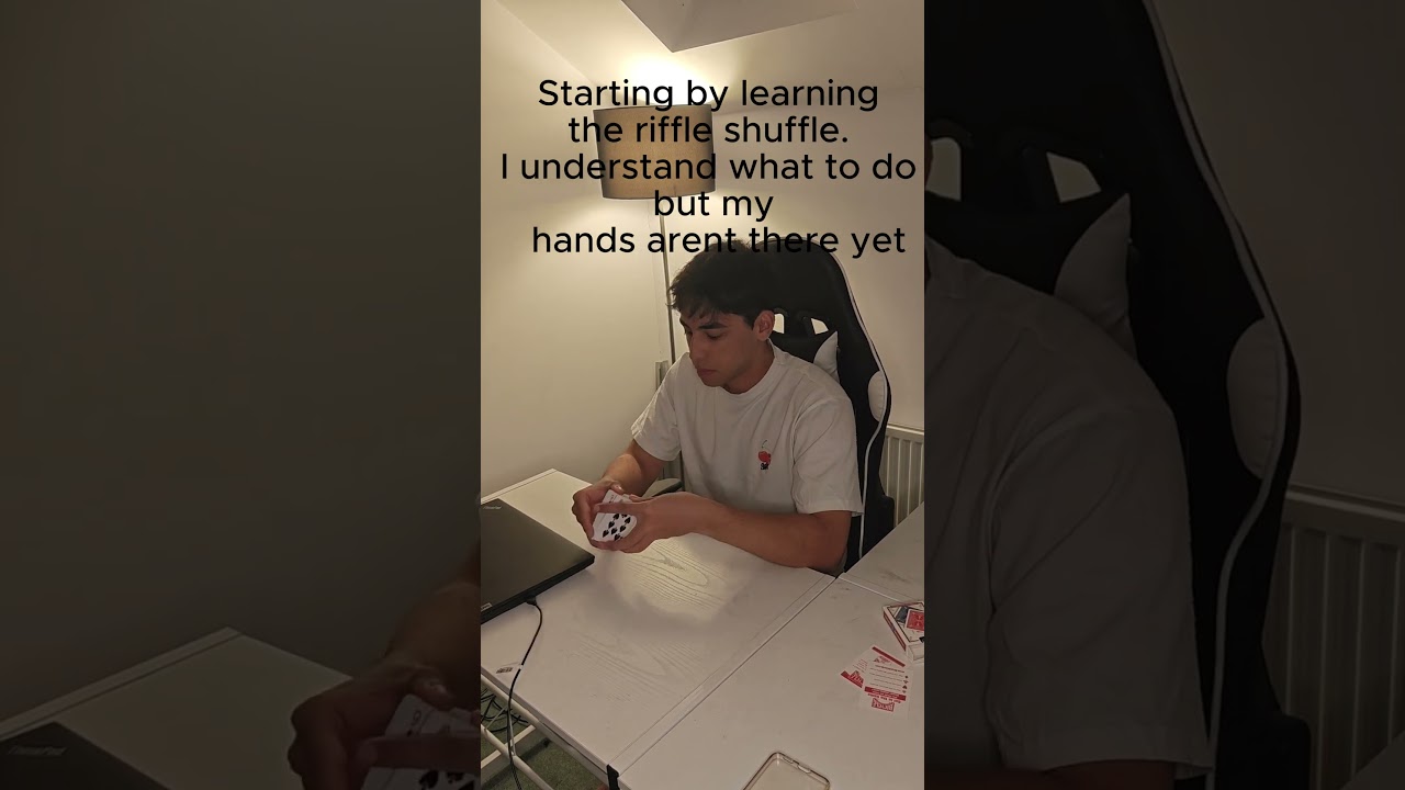Day 1 learning a professional card shuffle